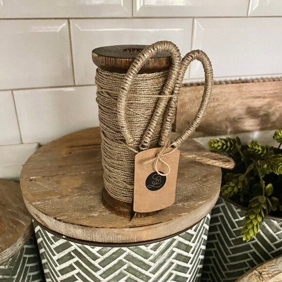 Natural Jute Metallic Twine w/Scissors - Picture 5 of 8